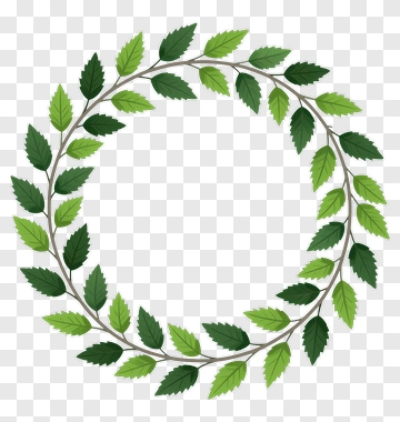 Green Leaf Wreath PNG