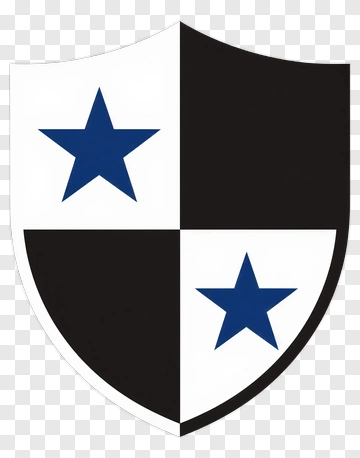 Shield With Blue Stars PNG