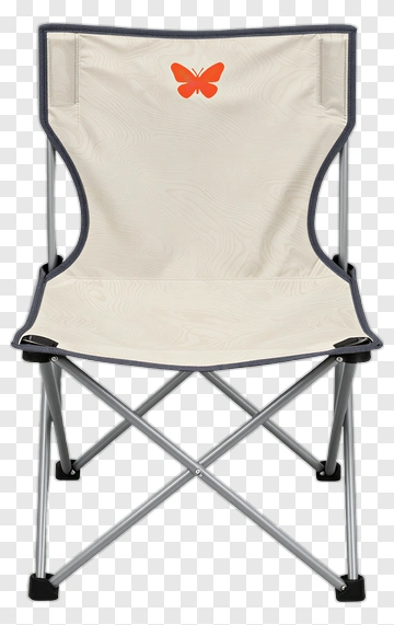 Folding Chair With Butterfly Design PNG