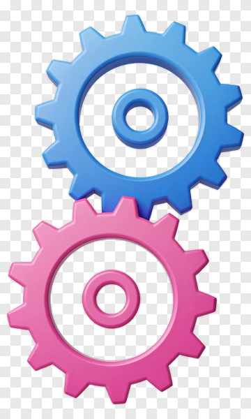 Colorful Gears PNG
