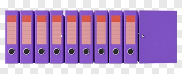 Purple File Folders PNG