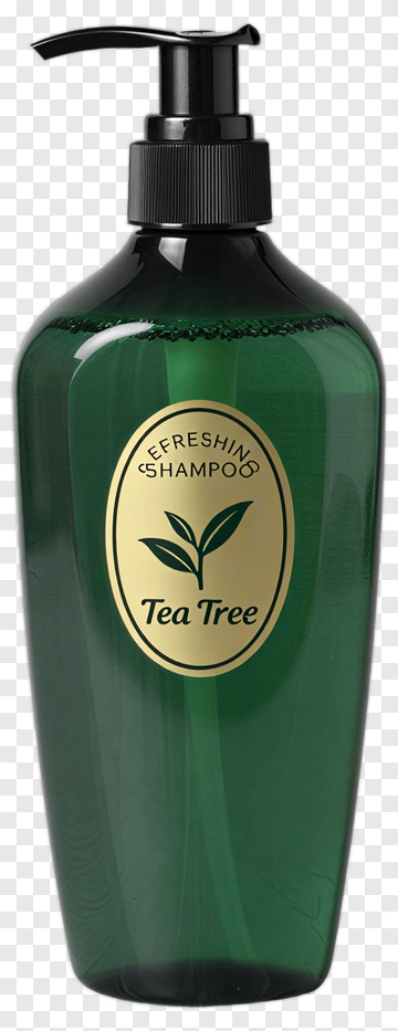 Tea Tree Shampoo Bottle PNG