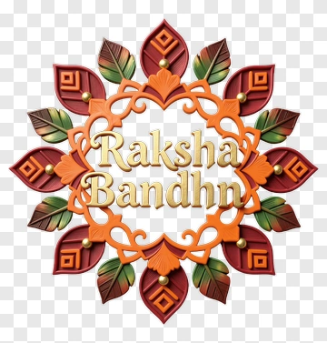 Raksha Bandhn Decorative Frame PNG