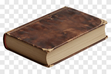 Brown Leather Bound Book PNG