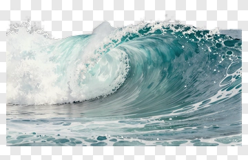 Ocean Wave Crashing PNG