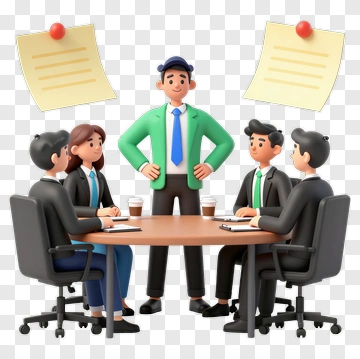 Business Team Meeting Around A Table PNG