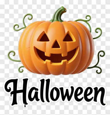 Halloween Pumpkin With Smiling Face PNG