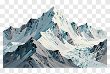Abstract Mountain Landscape PNG