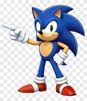 Sonic The Hedgehog Pointing PNG