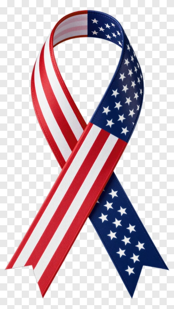 American Flag Ribbon PNG