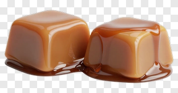 Caramel Candy Cubes PNG