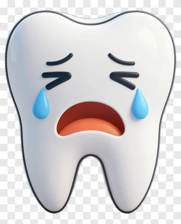 Sad Tooth Emoji PNG