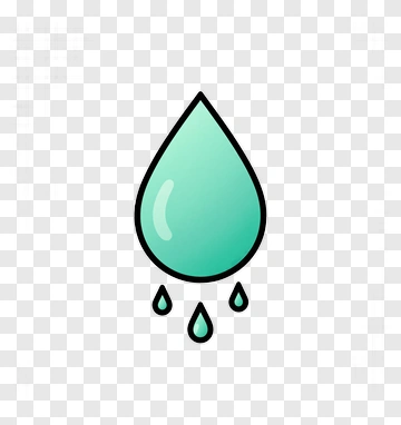 Droplet With Water Drips PNG