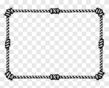 Rope Frame With Knots PNG