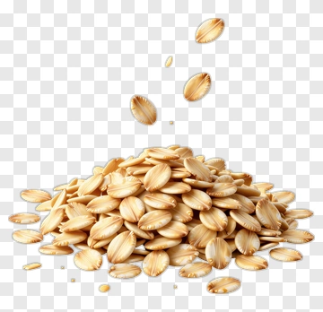 Oats Pile With Falling Oat Grains PNG
