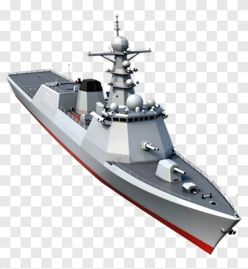 3D Warship With Advanced Technology PNG