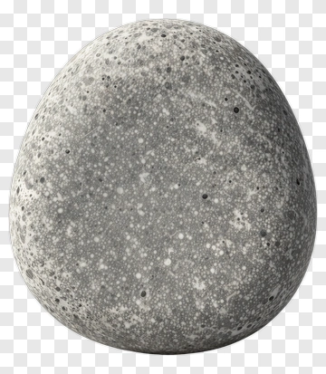 Gray Stone With Textured Surface PNG