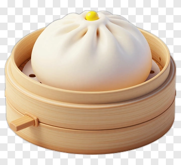 Steamed Bun In A Bamboo Steamer PNG
