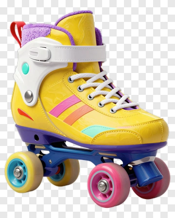 Colorful Roller Skate PNG