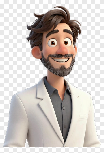 Cartoon Doctor Smiling PNG