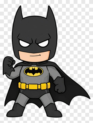 Cartoon Batman Character PNG
