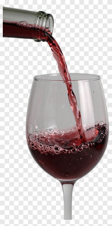 Red Wine Being Poured Into A Glass PNG