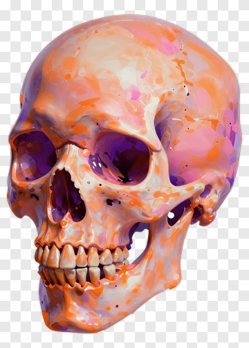 Colorful Skull PNG