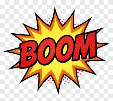 Boom Comic Style Speech Bubble PNG