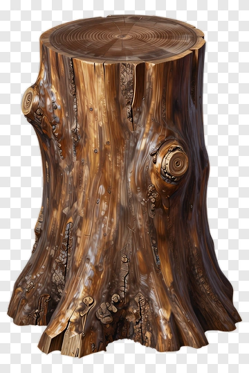 Wooden Tree Stump PNG