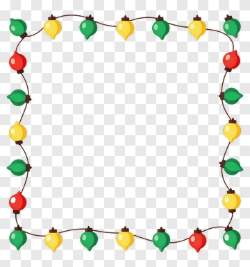 Colorful String Of Decorative Lights PNG