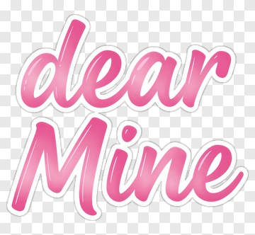 Dear Mine Text Design PNG