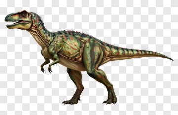 3D Dinosaur With Green And Brown Scales PNG