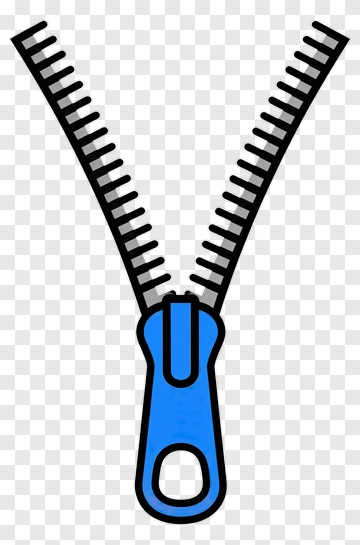 Blue Zipper PNG