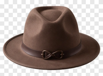 Brown Fedora Hat PNG