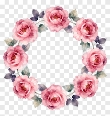 Flower Bouquet Of Pink Roses PNG