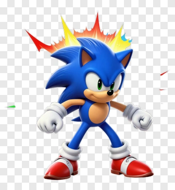Cartoon Hedgehog Character In Action Pose PNG
