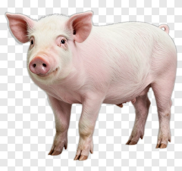 Pig Standing Proudly PNG