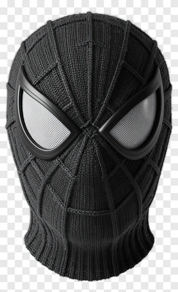 Black Spider-Man Mask PNG