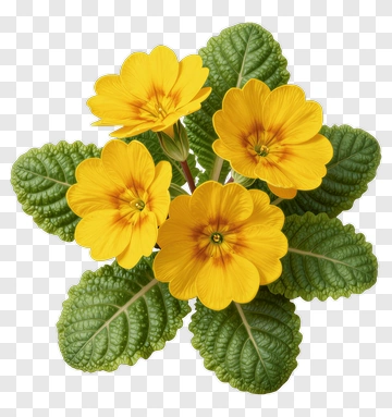 Yellow Primrose Flower Arrangement PNG