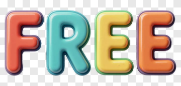 Colorful Free Text PNG