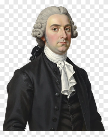 Portrait Of A 18Th Century Man In Formal Attire PNG