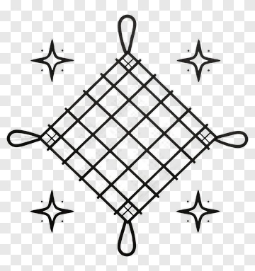 Geometric Pattern With Sparkles PNG