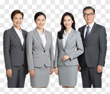 Business Team In Formal Attire PNG