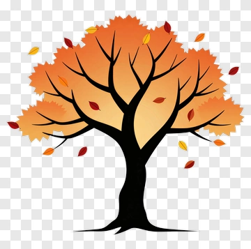 Colorful Autumn Tree PNG