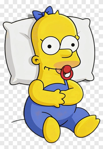 Cartoon Baby Homer Simpson PNG