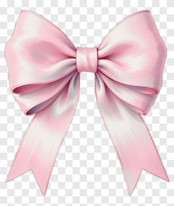 Pink Satin Bow PNG
