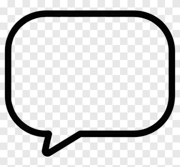 Speech Bubble Outline PNG