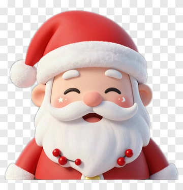 Cartoon Santa Claus Smiling PNG
