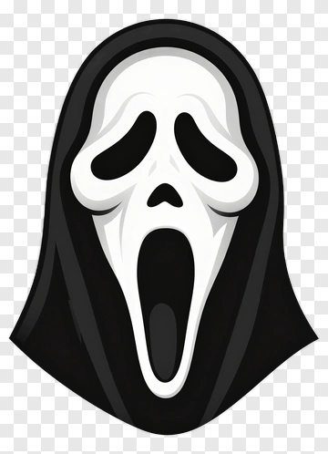 Scream Mask With Open Mouth PNG