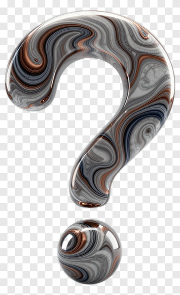 Marble Question Mark Symbol PNG